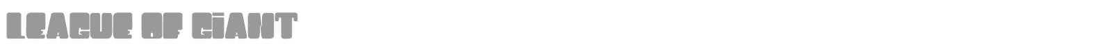 League Of Giant font preview